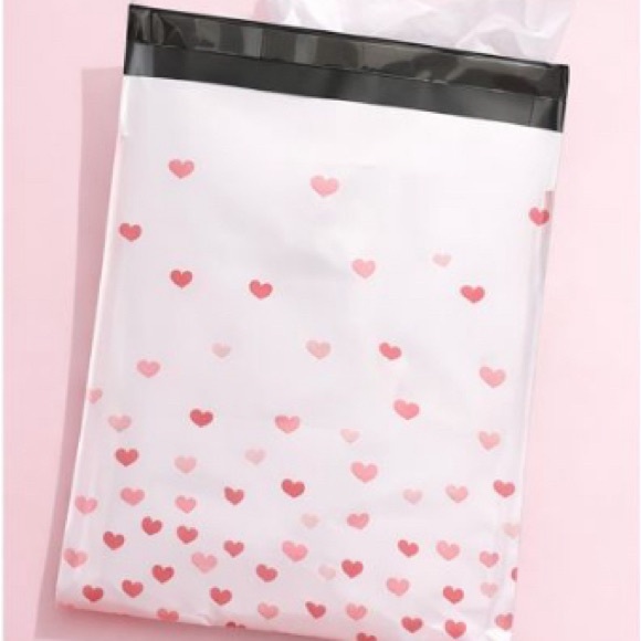 Other - Pink Heart 10X13 Poly Mailers (15)